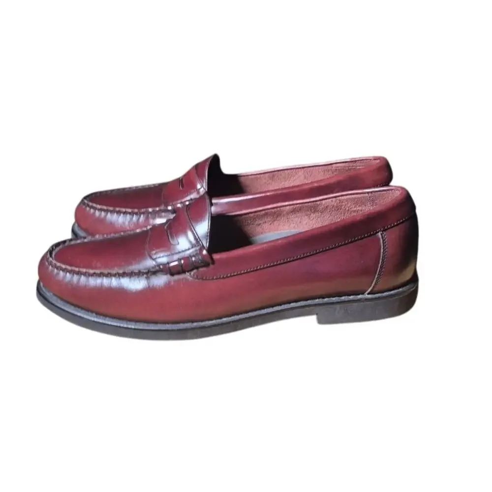 Rockport Men’s Burgundy Leather Penny Loafers Sz 9.5W Excellent Condition